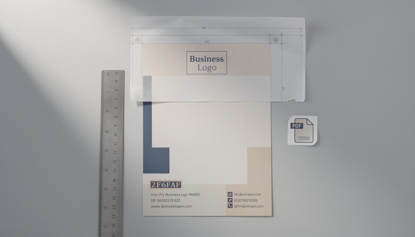 Gotowy projekt ulotki przygotowany do druku